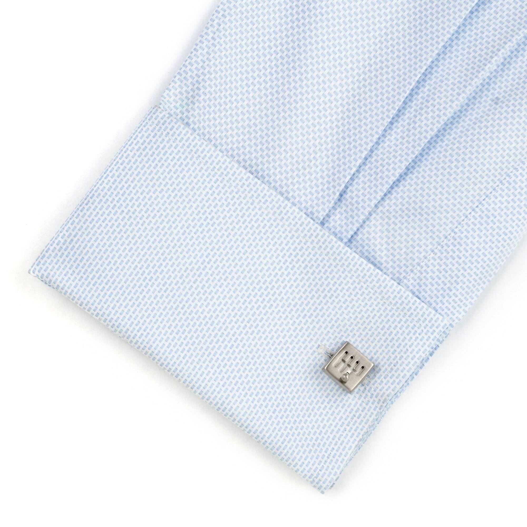 Moving Silver Gear Shift Cufflinks Novelty Cufflinks Clinks Australia 