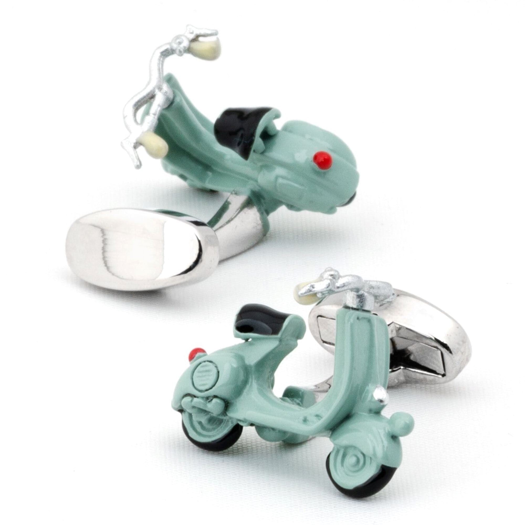 Light Blue 3D Vespa Scooter Cufflinks Novelty Cufflinks Clinks Australia 