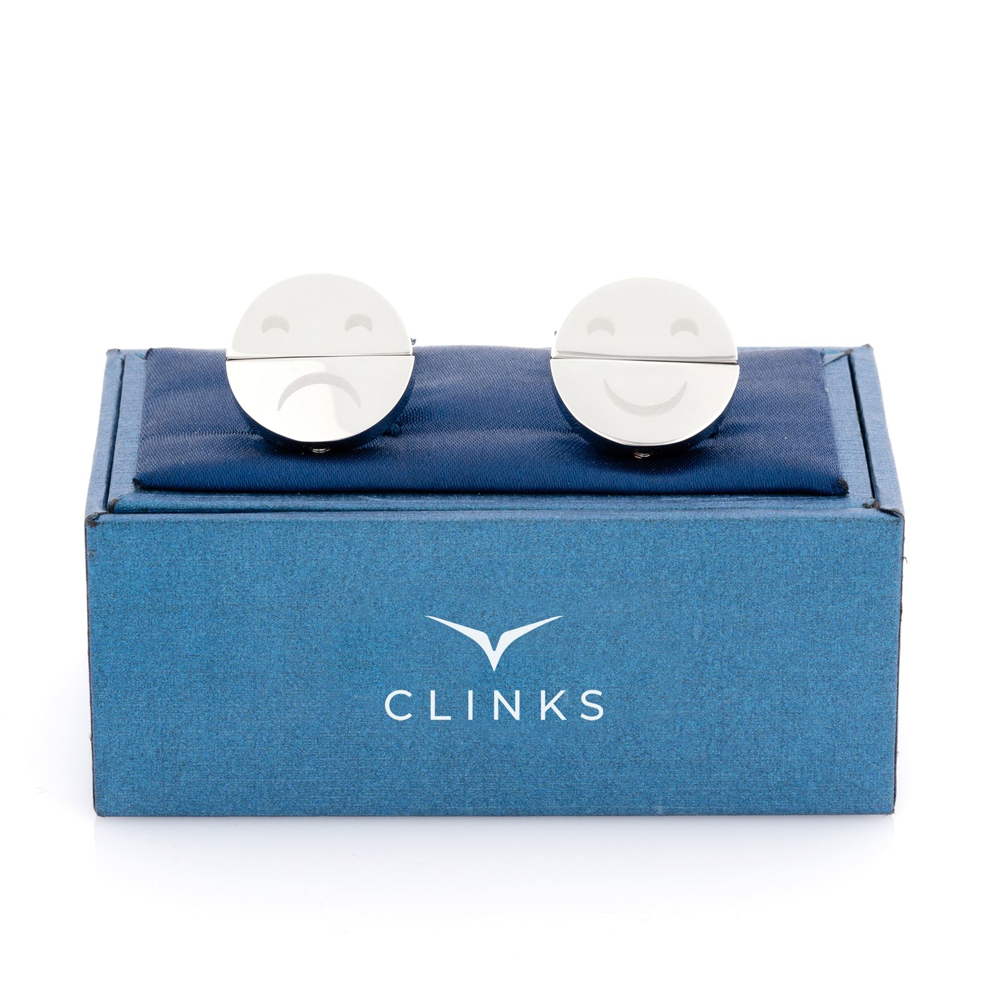 Happy Sad Face Twist Cufflinks Novelty Cufflinks Clinks Australia 