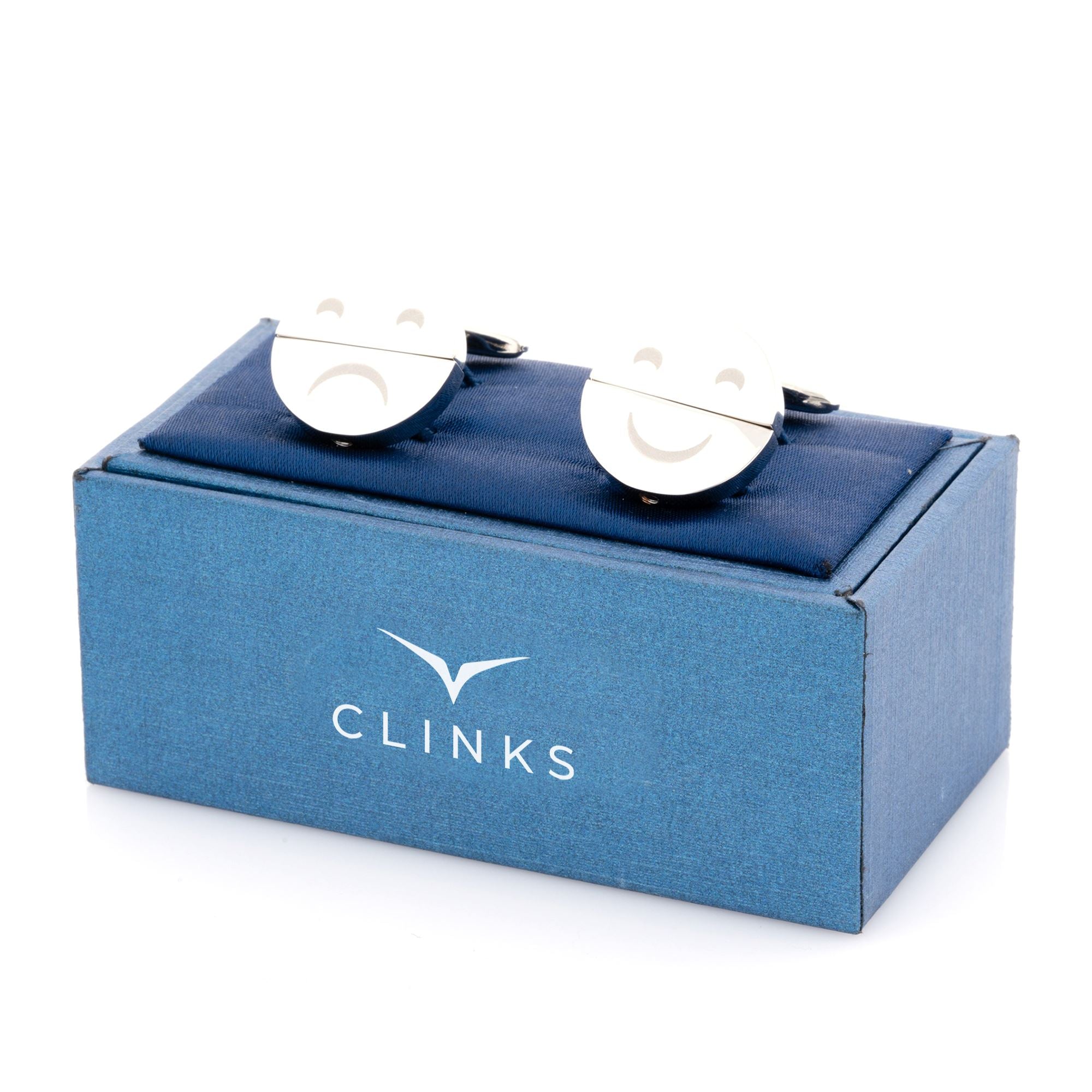 Happy Sad Face Twist Cufflinks Novelty Cufflinks Clinks Australia 