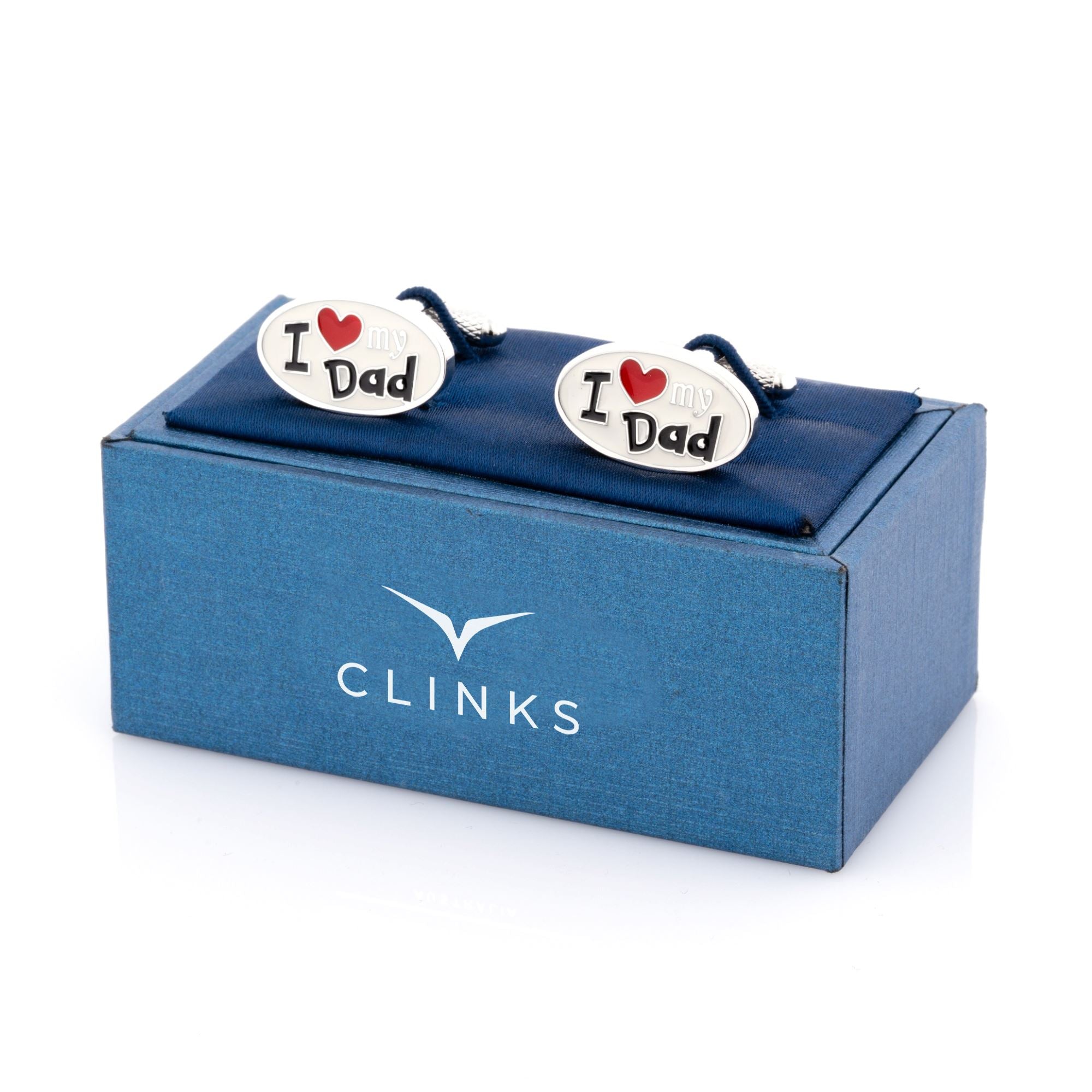 I Love My Dad Cufflinks Oval Novelty Cufflinks Clinks Australia 