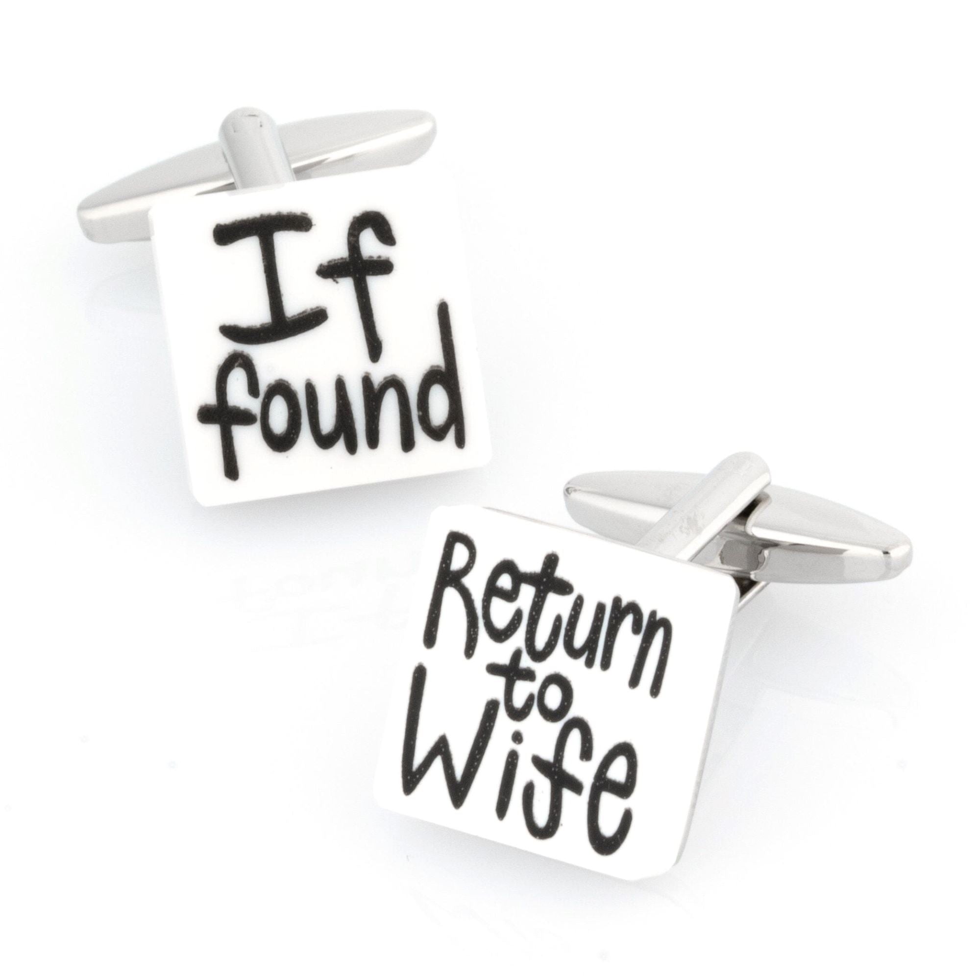 If found Return to Wife Cufflinks Novelty Cufflinks Clinks Australia 