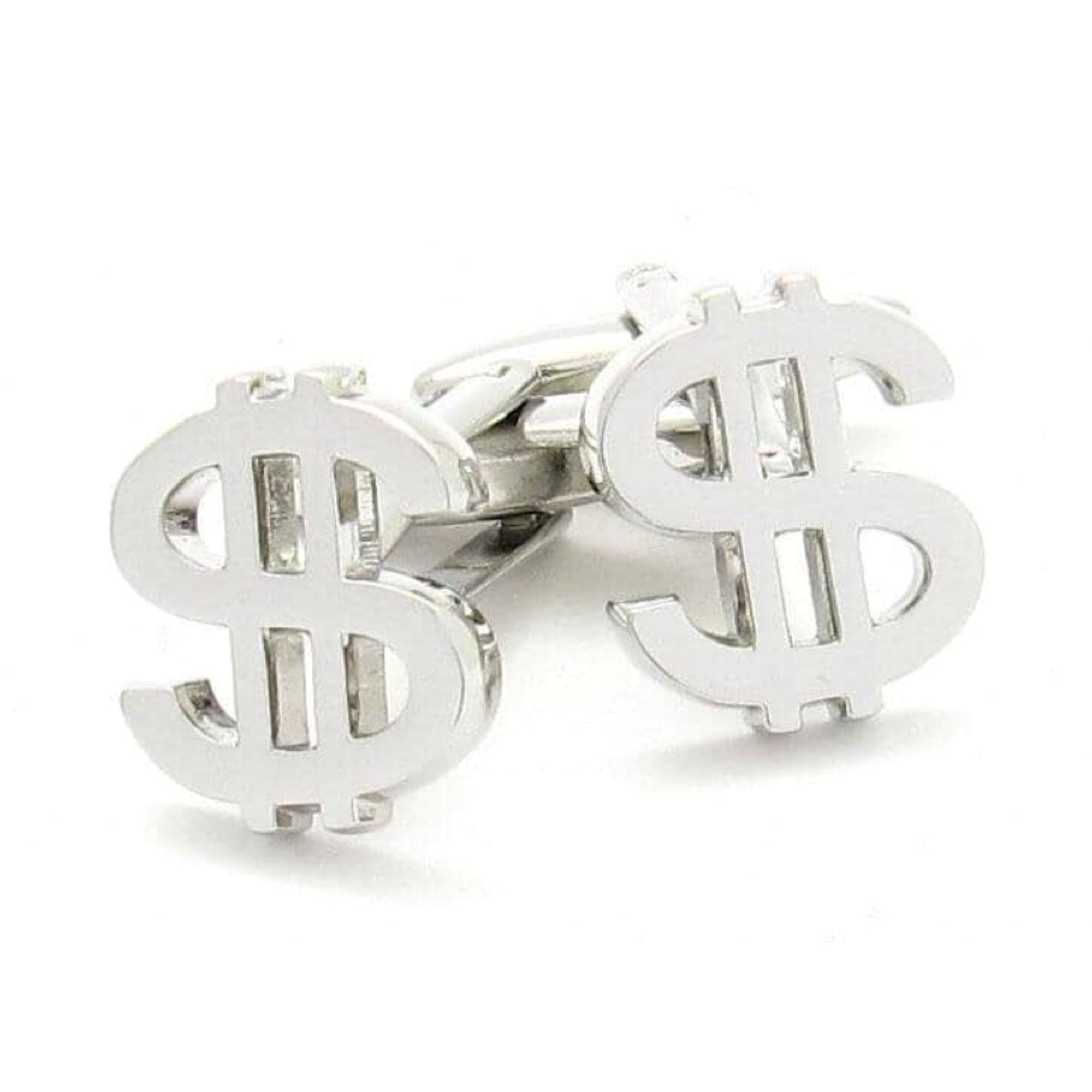 "$" Silver Dollar Sign Cufflinks Novelty Cufflinks Clinks Australia 