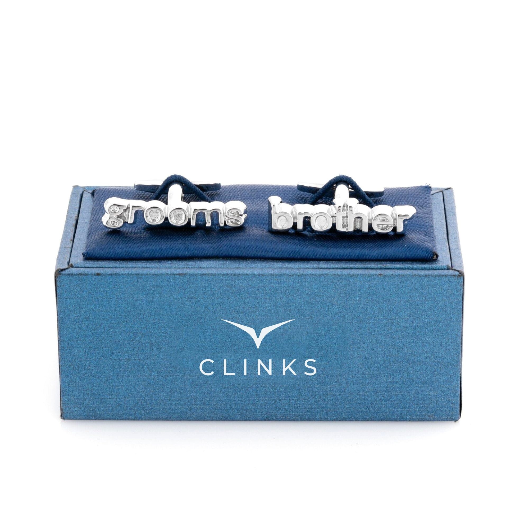 Grooms Brother cut-out style Wedding Cufflinks Wedding Cufflinks Clinks Australia 