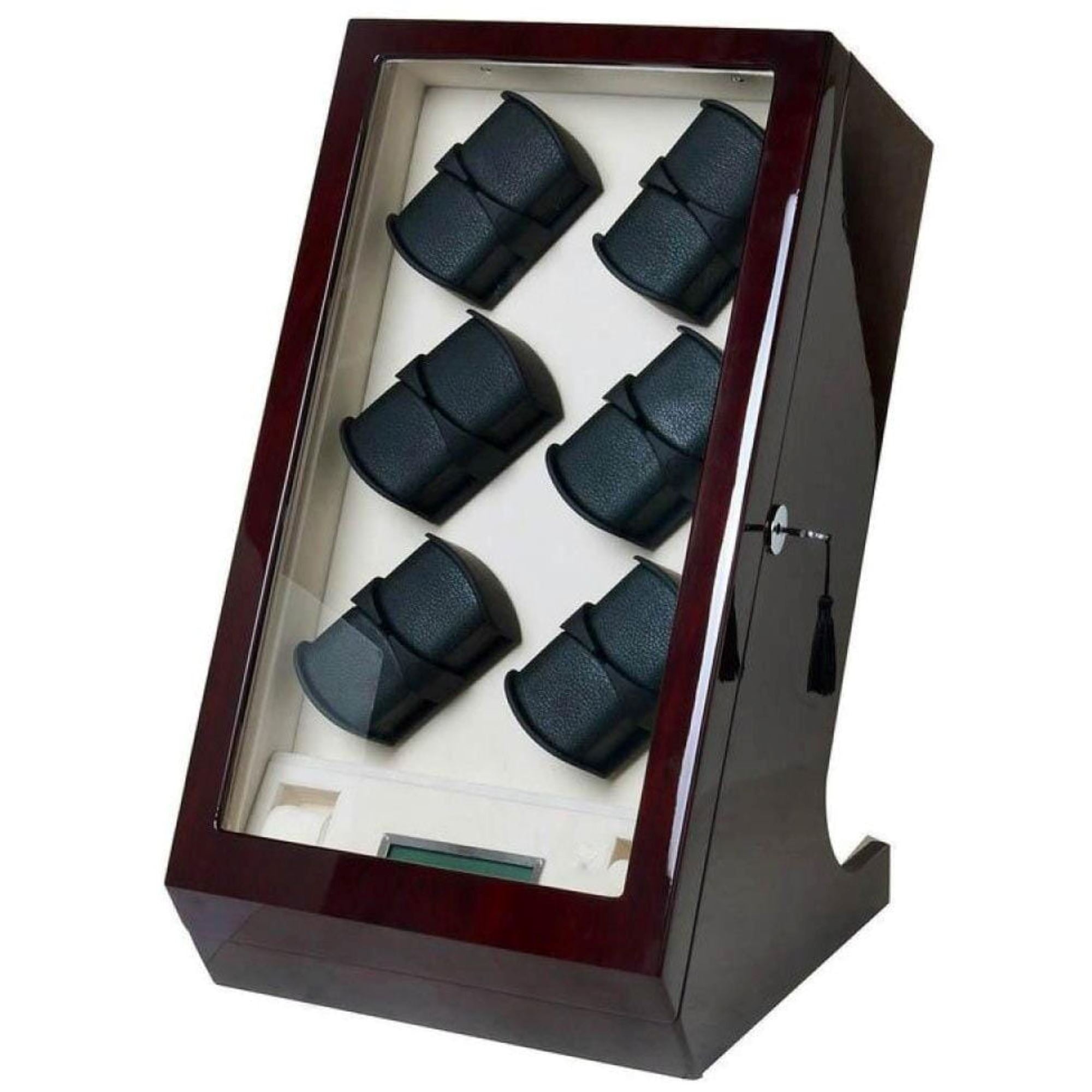 Kosciuszko Watch Winder Box for 12 + 2 Watches in Mahogany Watch Winder Boxes Clinks Watch Winder Box for 12 2 Watches in Mahogany 