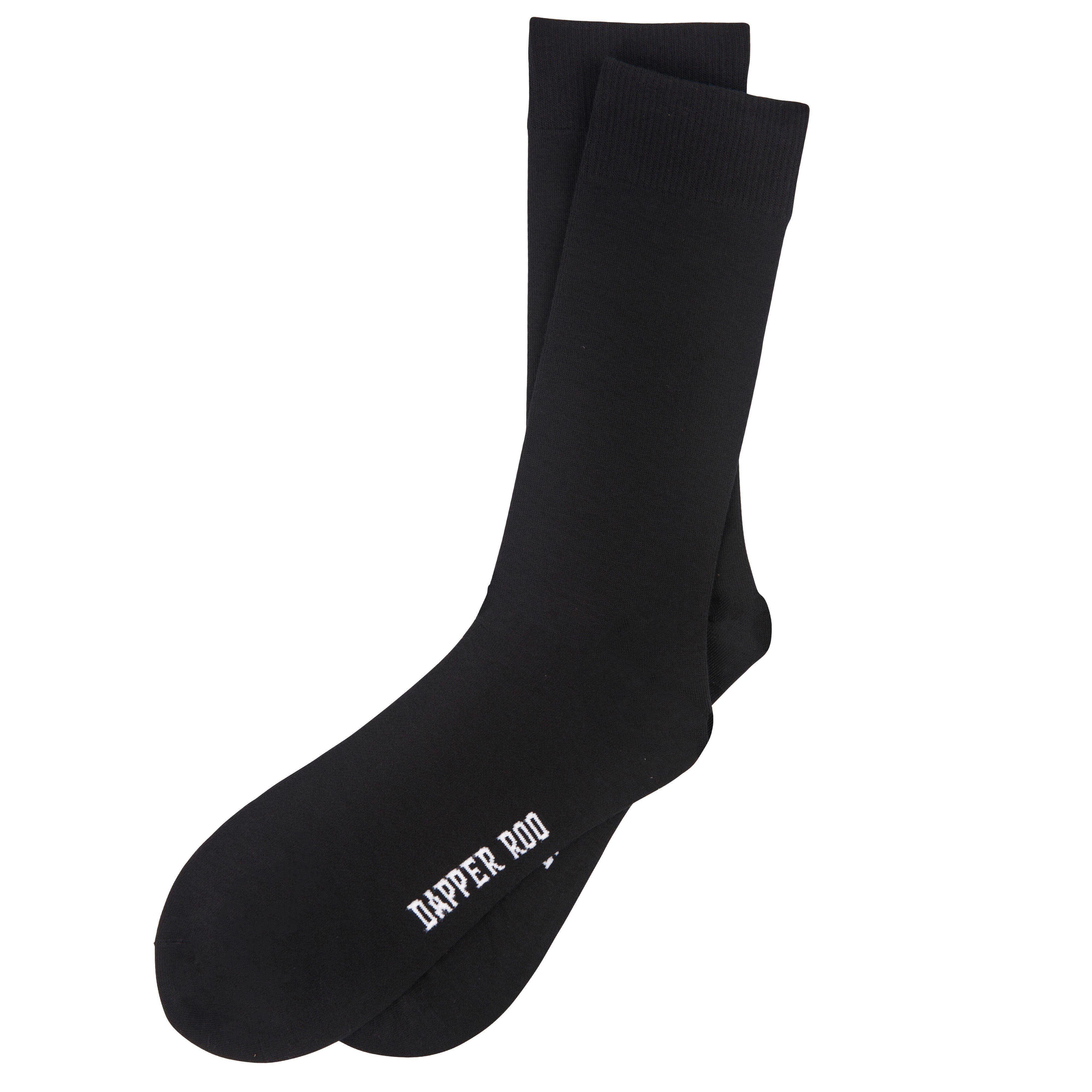 Classic Black Bamboo Socks by Dapper Roo Socks Dapper Roo 