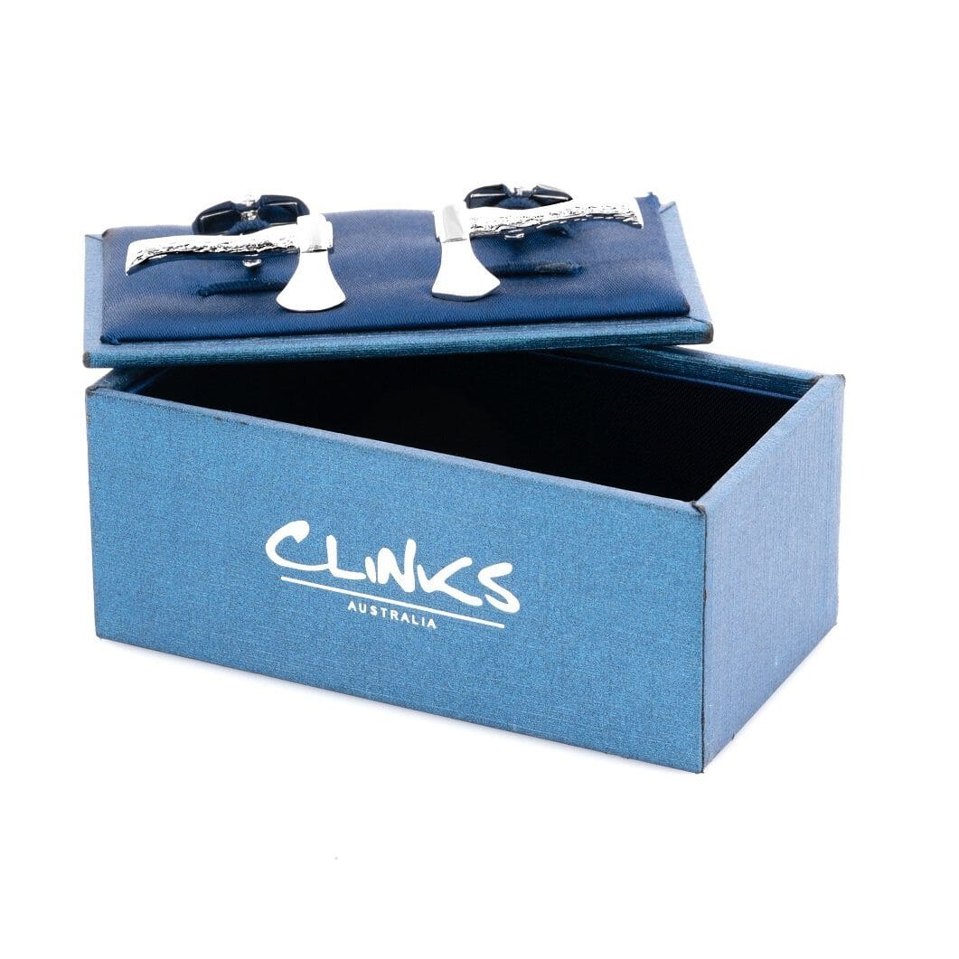 Silver Axe Cufflinks Novelty Cufflinks Clinks Australia 