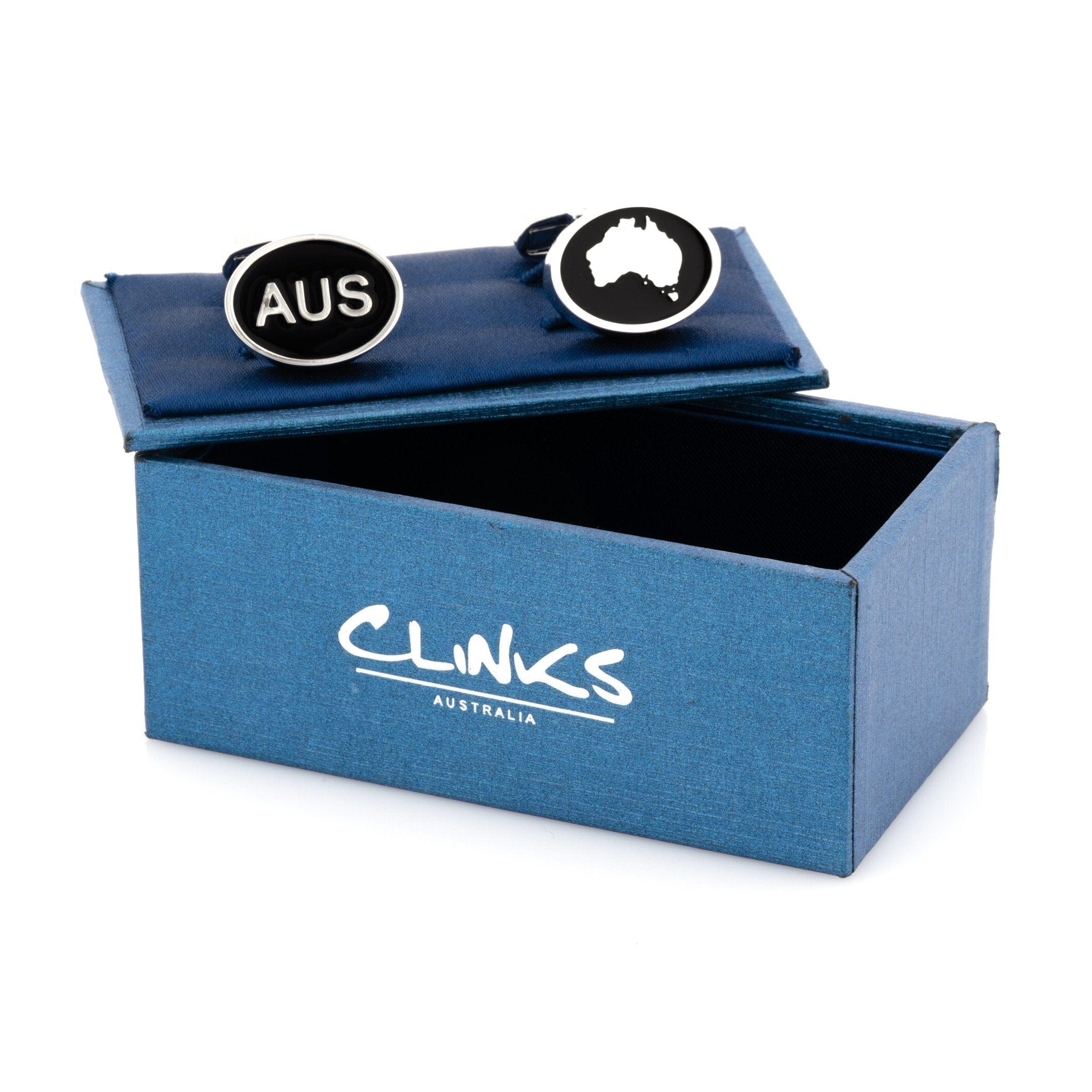 Australian Map and AUS Cufflinks Novelty Cufflinks Clinks Australia 