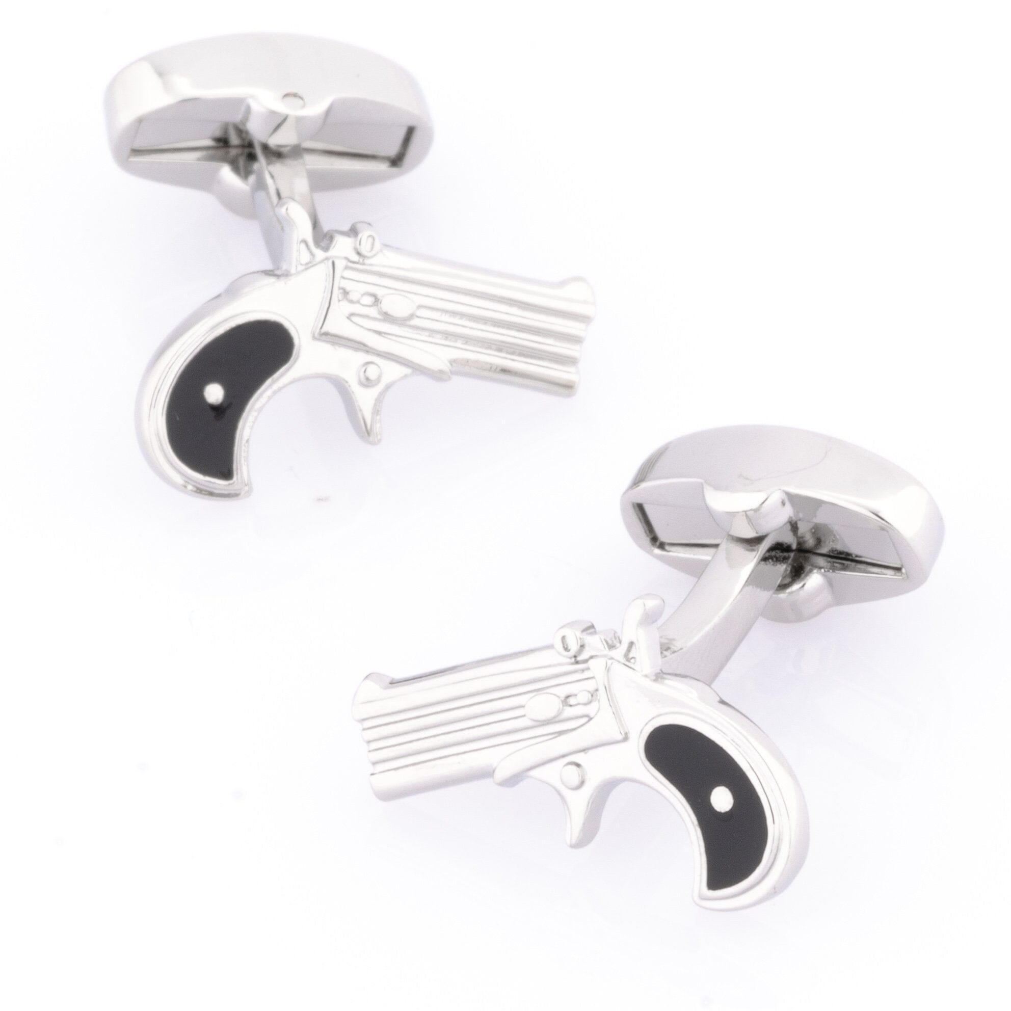 Silver Hand Gun Cufflinks Novelty Cufflinks Clinks Australia Silver Hand Gun Cufflinks 