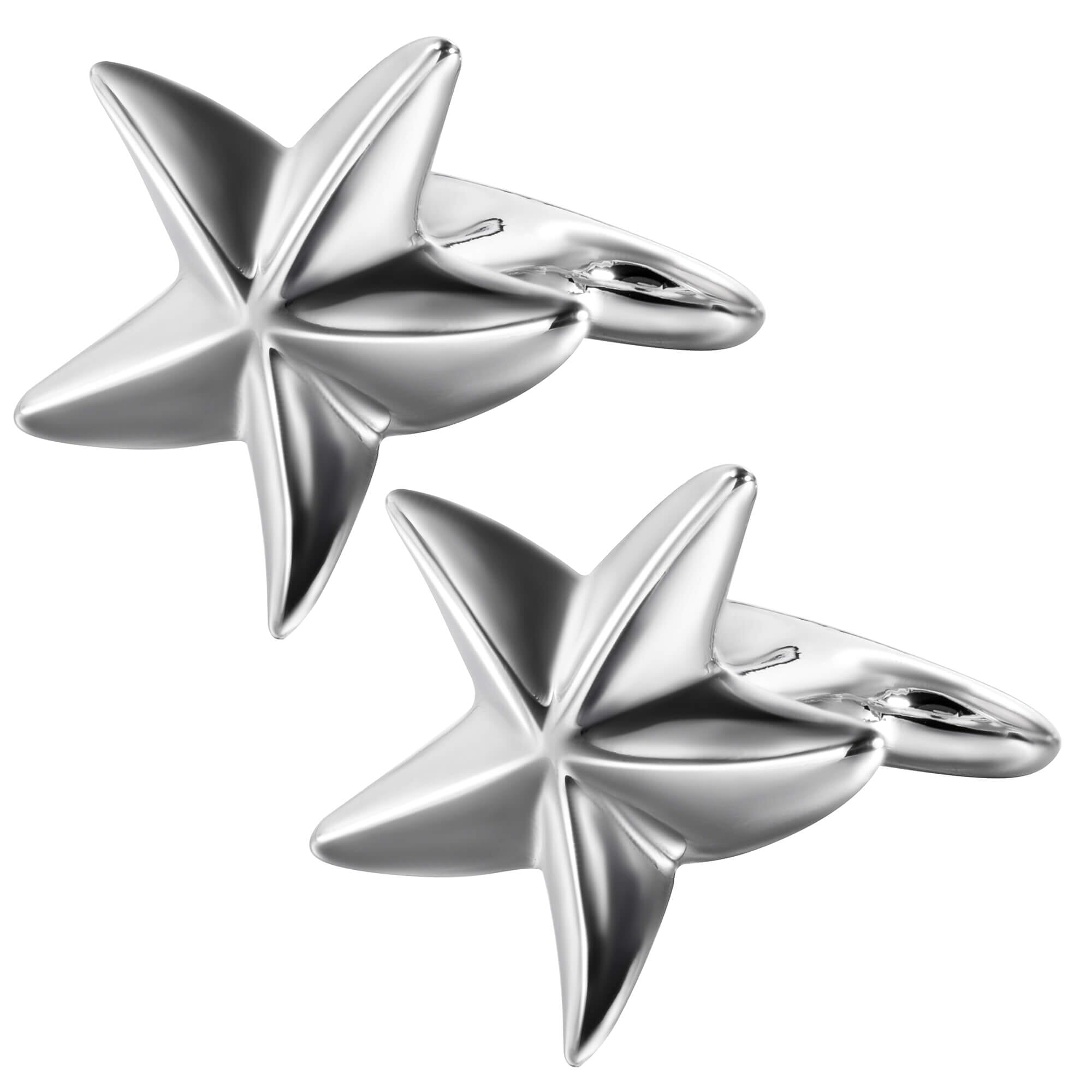 Silver Starfish Cufflinks Novelty Cufflinks Clinks Australia 