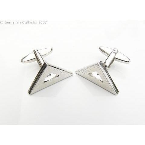 Triangle Ruler Cufflinks Novelty Cufflinks Clinks Australia Triangle Ruler Cufflinks 