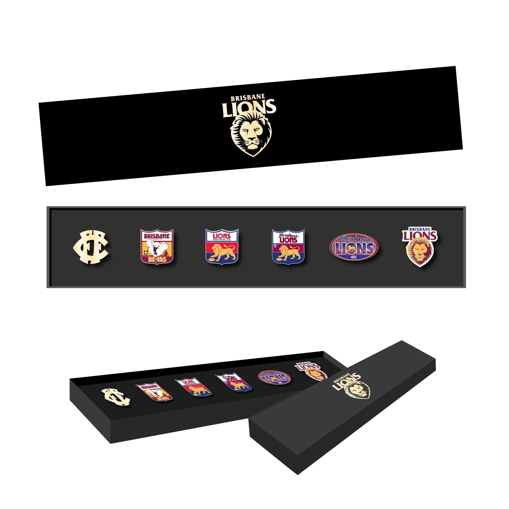 Brisbane Lions Logo AFL Pin Set Lapel Pin Clinks 