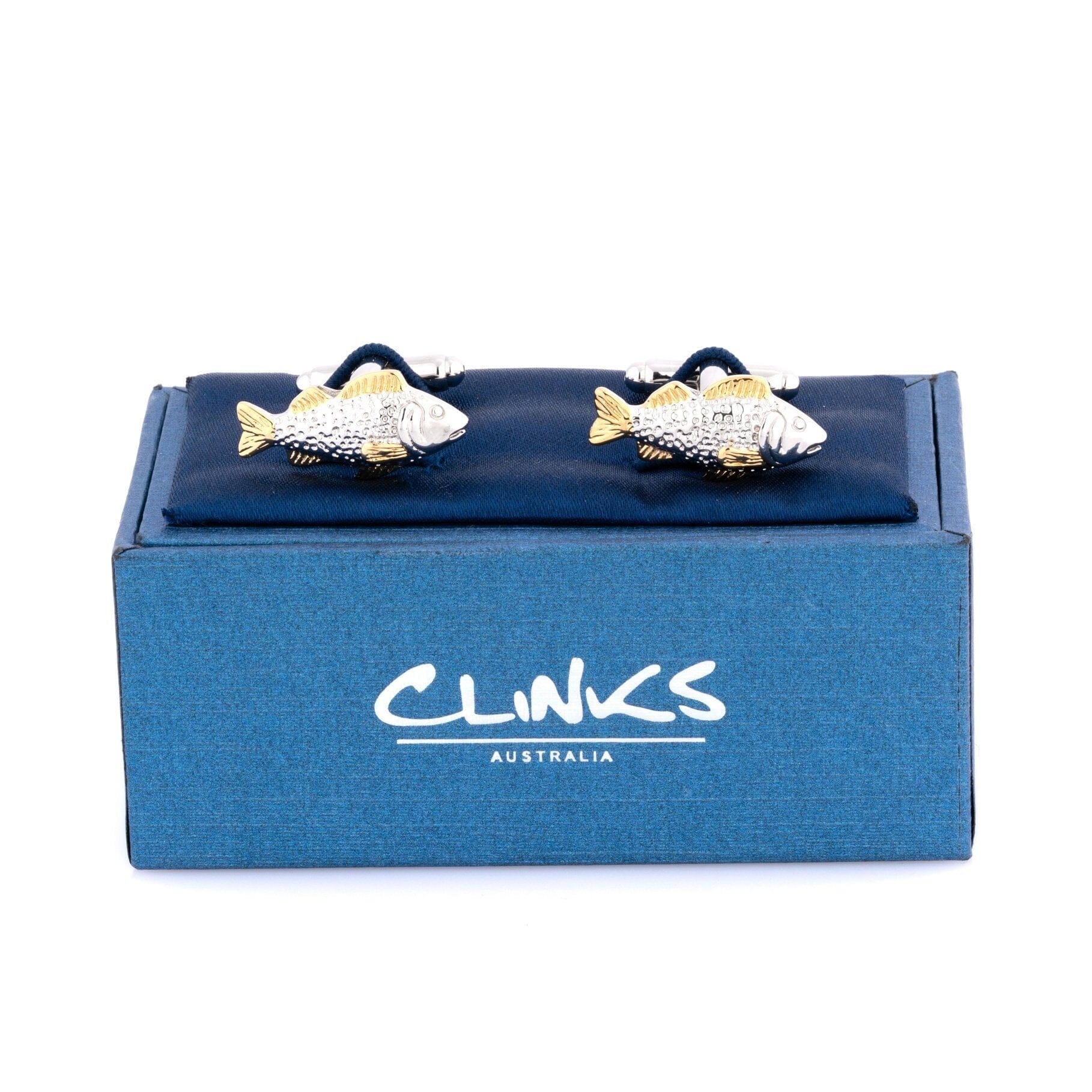 Two Tone Carp Fish Cufflinks Novelty Cufflinks Clinks Australia 