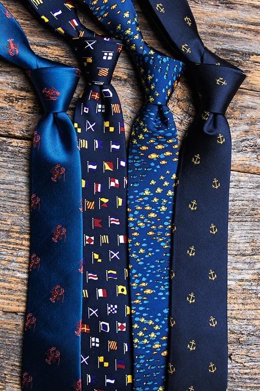 A-Z International Flags Skinny Tie Ties Clinks 