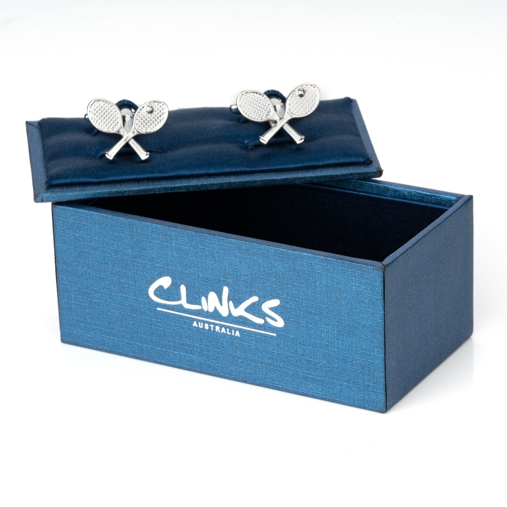 Crossed Tennis Racquet Cufflinks Novelty Cufflinks Clinks Australia 