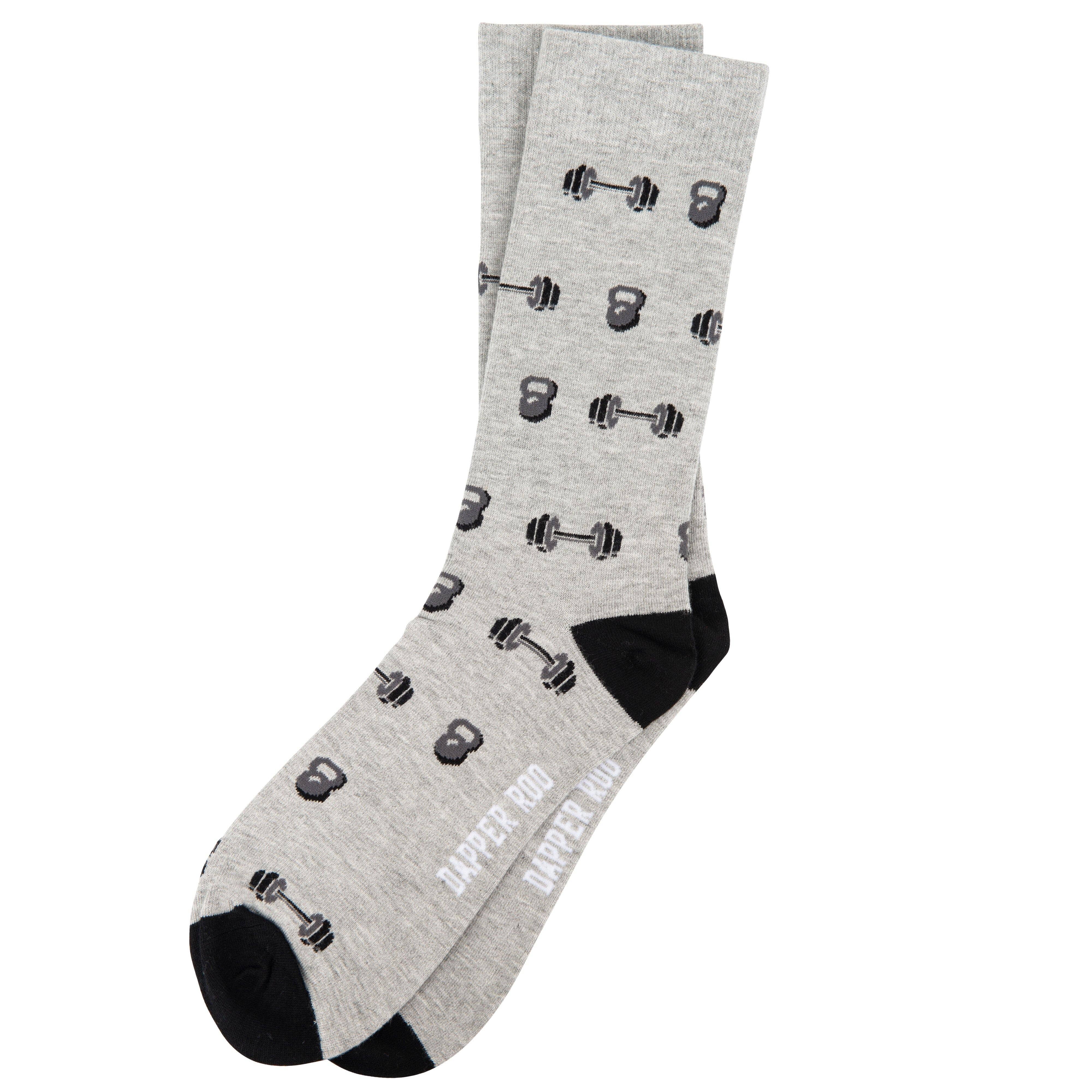 Weighty Dumbbells Bamboo Socks by Dapper Roo Socks Dapper Roo Default 