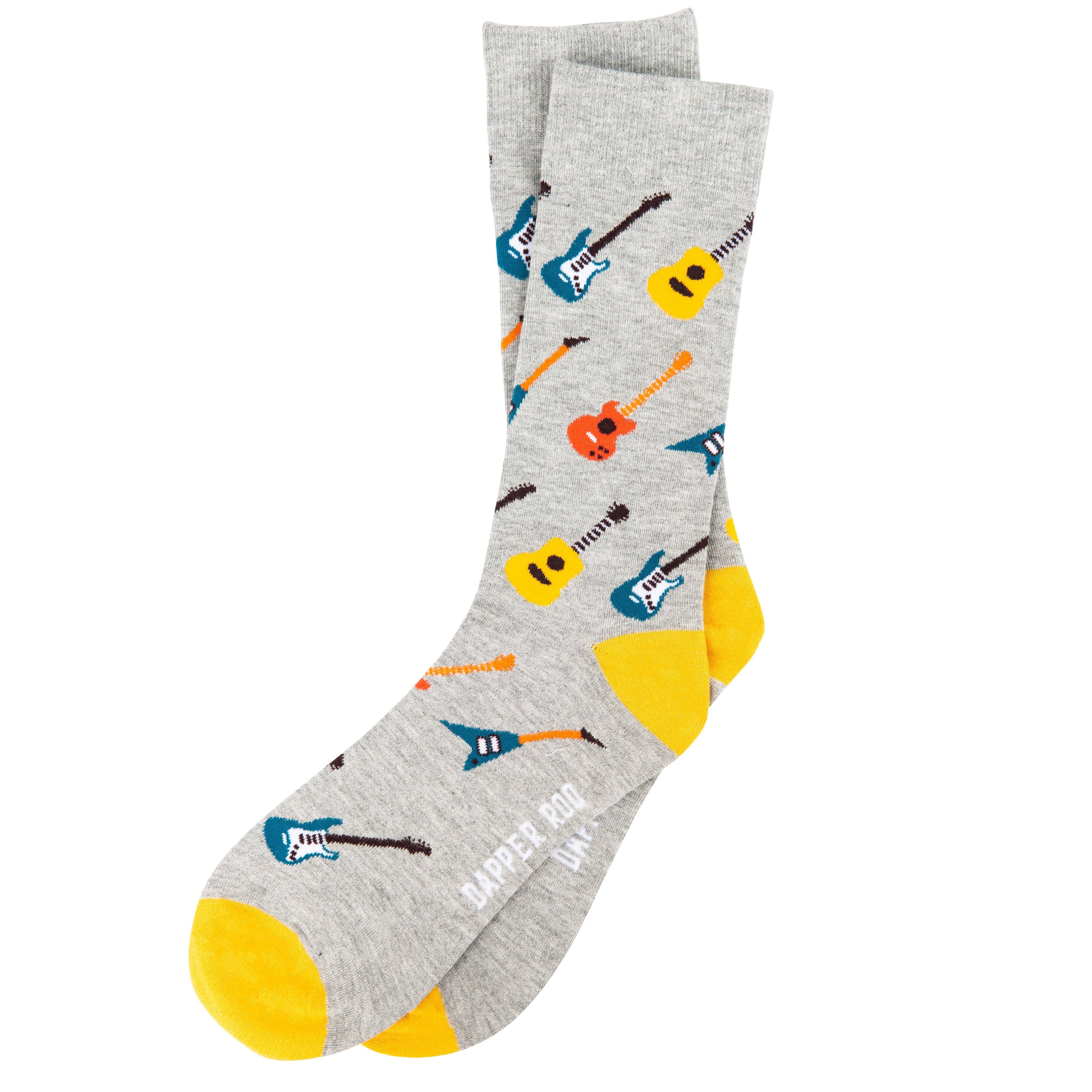 Rock On Guitar Bamboo Socks by Dapper Roo Socks Dapper Roo Default 