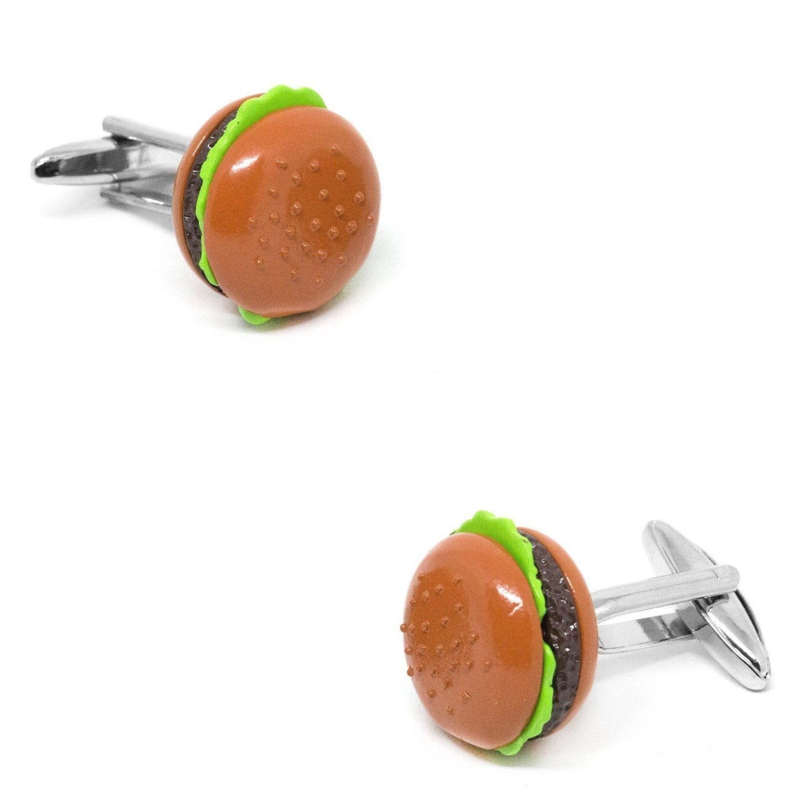 Colour Hamburger Cufflinks Novelty Cufflinks Clinks Australia 