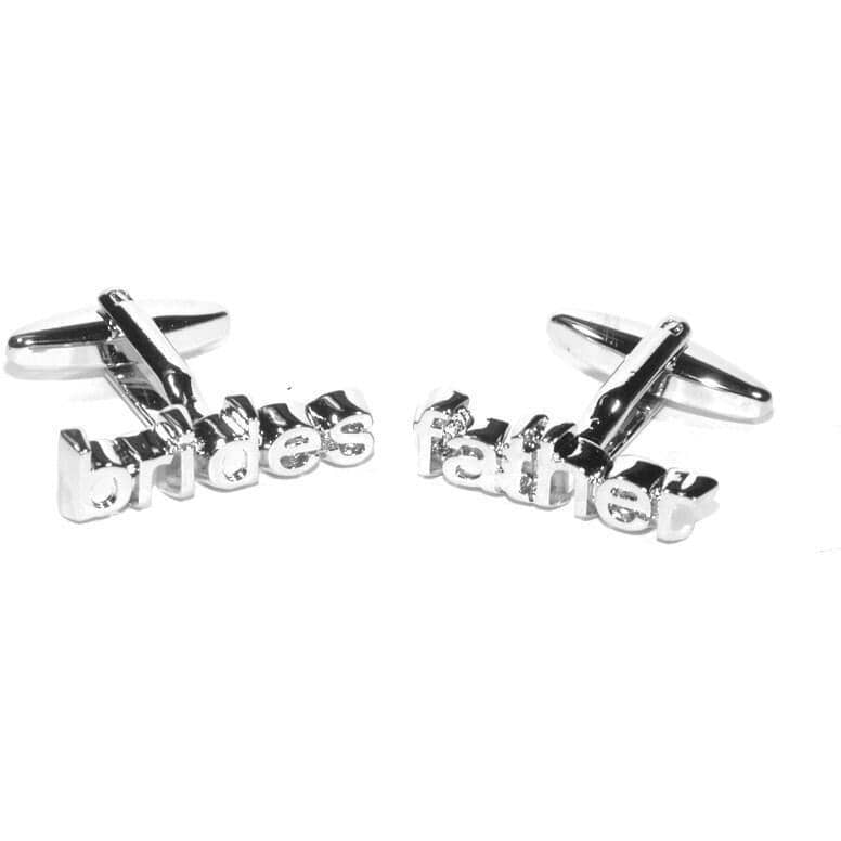Brides Father cut-out style Wedding cufflinks Wedding Cufflinks Clinks Australia 