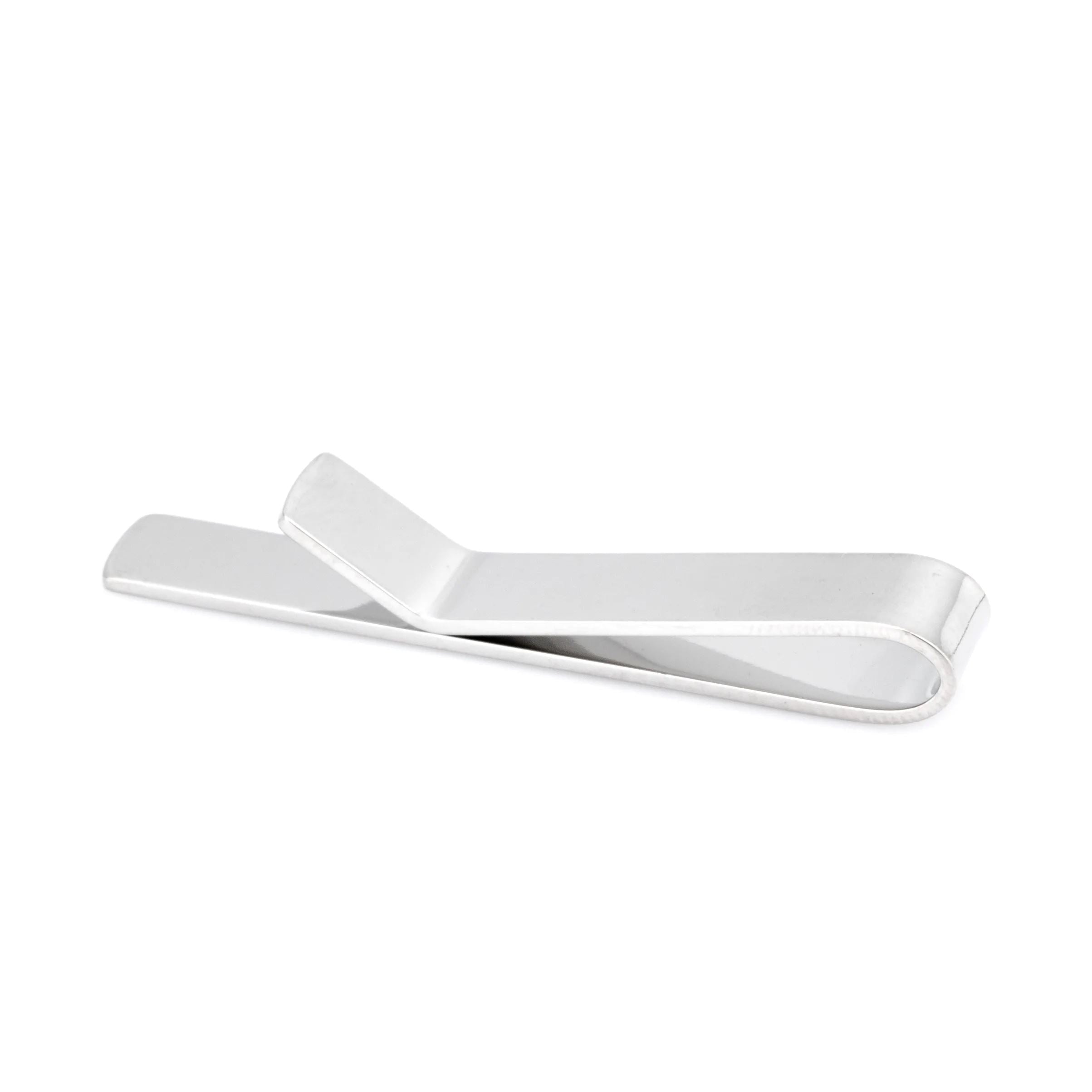Shiny Silver Tie Bar 55m Tie Clips Clinks 