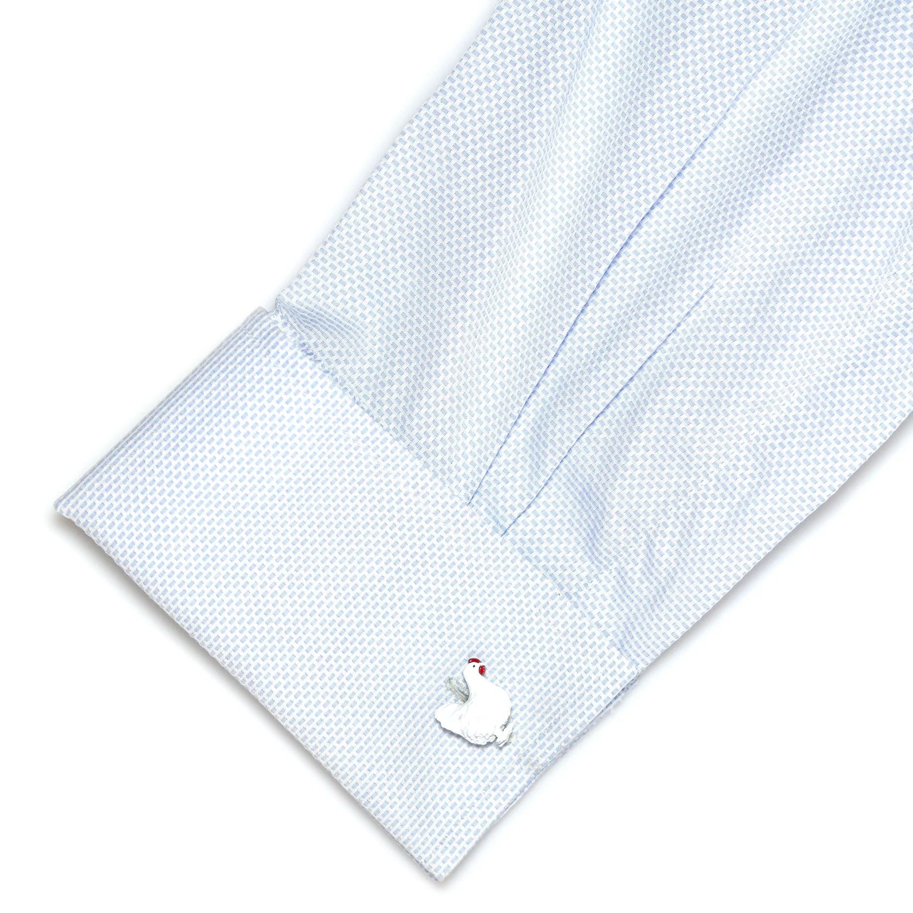 Chicken and Egg Cufflinks Novelty Cufflinks Clinks Australia 