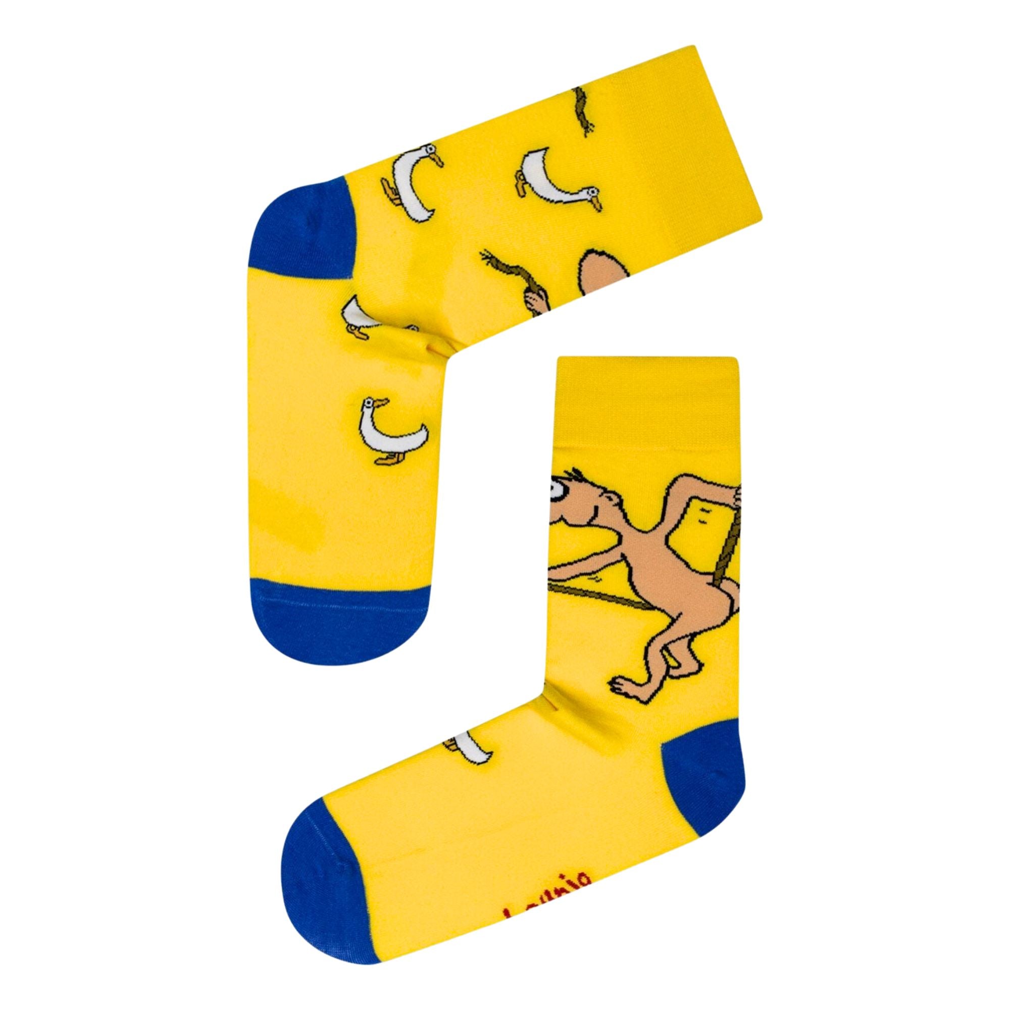 Michael Leunig Playful ManYellow Socks Socks Leunig for James Harper Default 