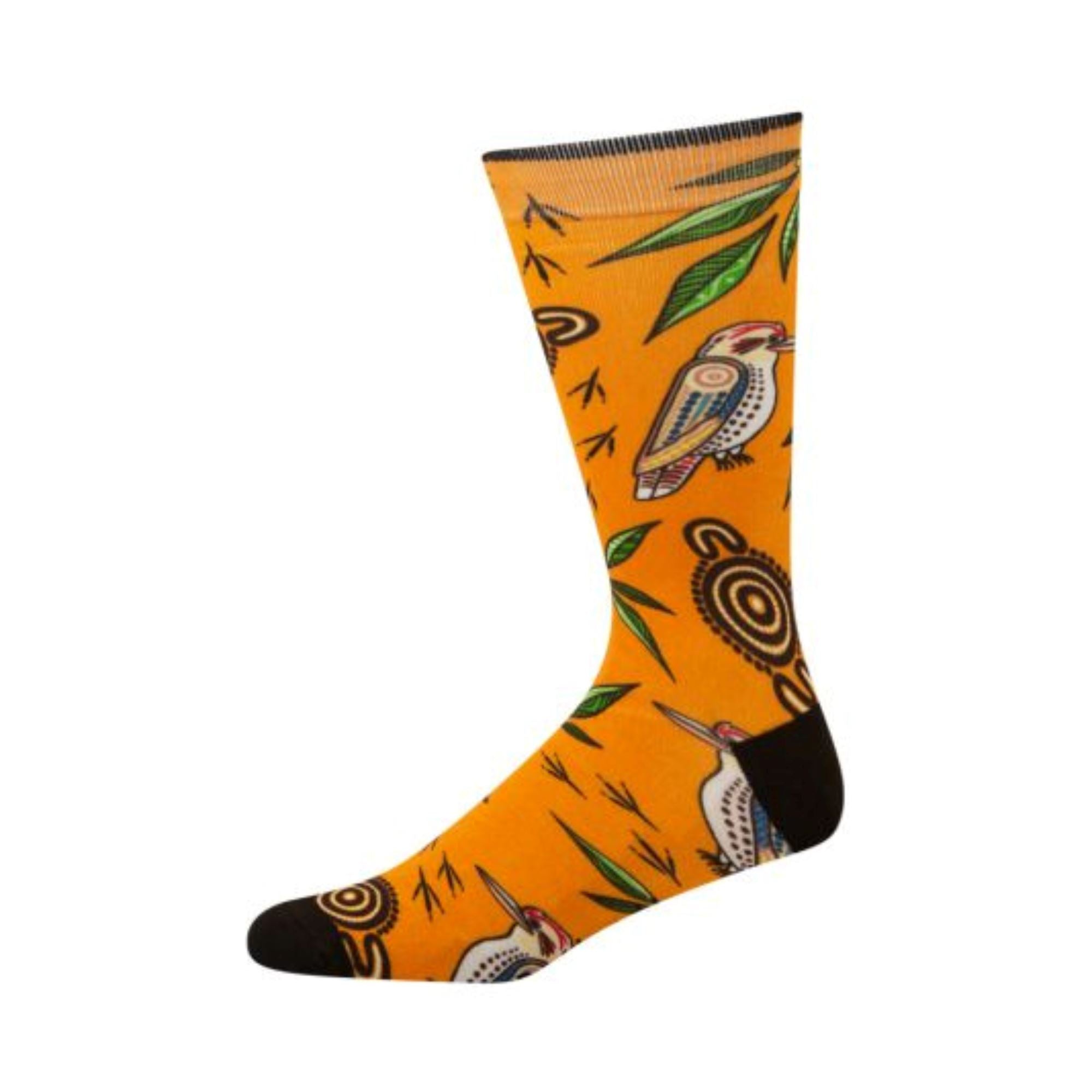 Mens Native Australian Kookaburra Sock Socks Bamboozld 