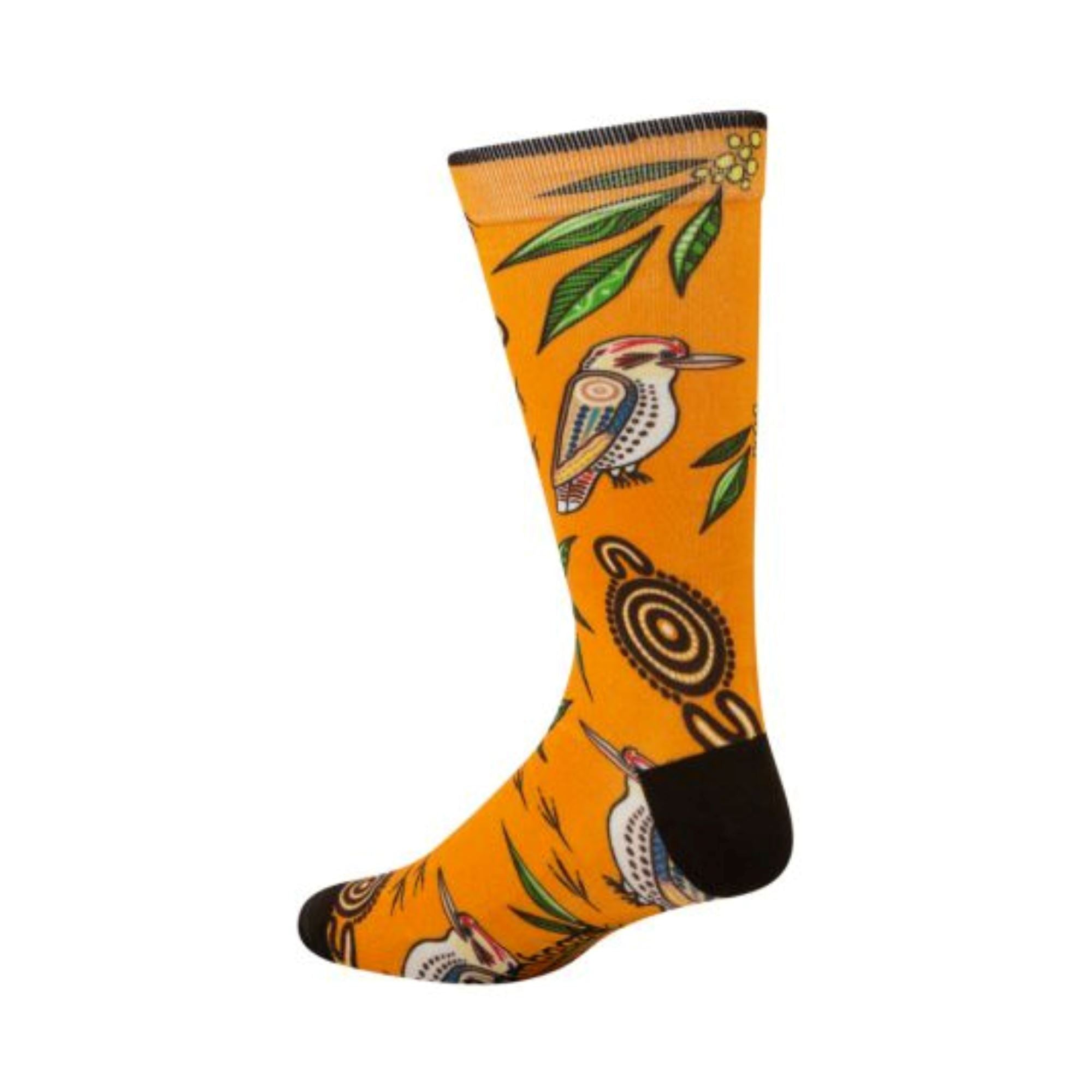Mens Native Australian Kookaburra Sock Socks Bamboozld 