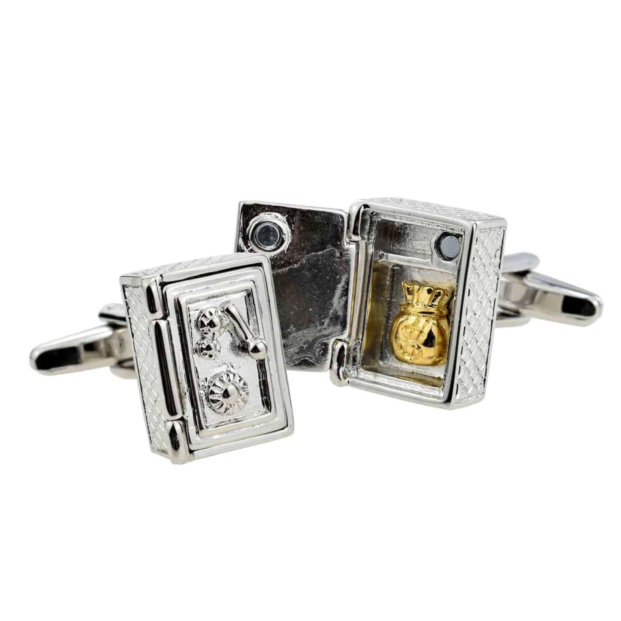 Money Vault Bank Safe Cufflinks Novelty Cufflinks Clinks Australia Default 
