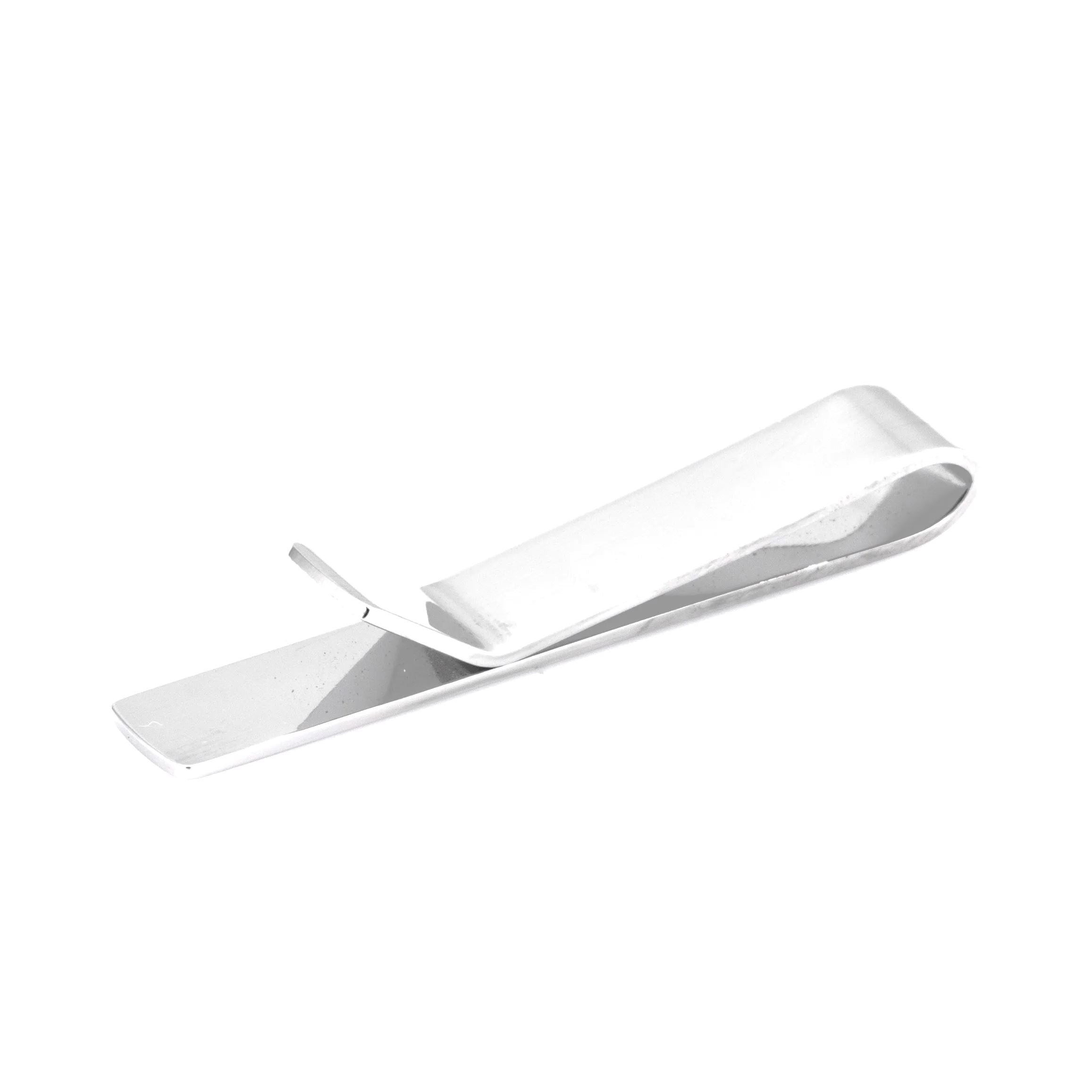 Brushed Silver Tie Bar 47mm Tie Clips Clinks 